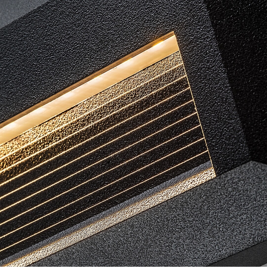 Rabalux - Aplica LED de exterior, 6W, 230V, IP65, negru