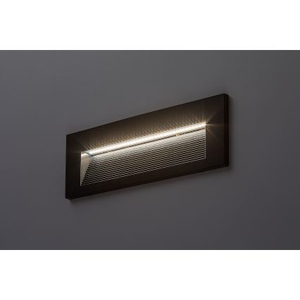 Rabalux - Aplica de perete LED pentru exterior, 6W, 230V, IP65, negru