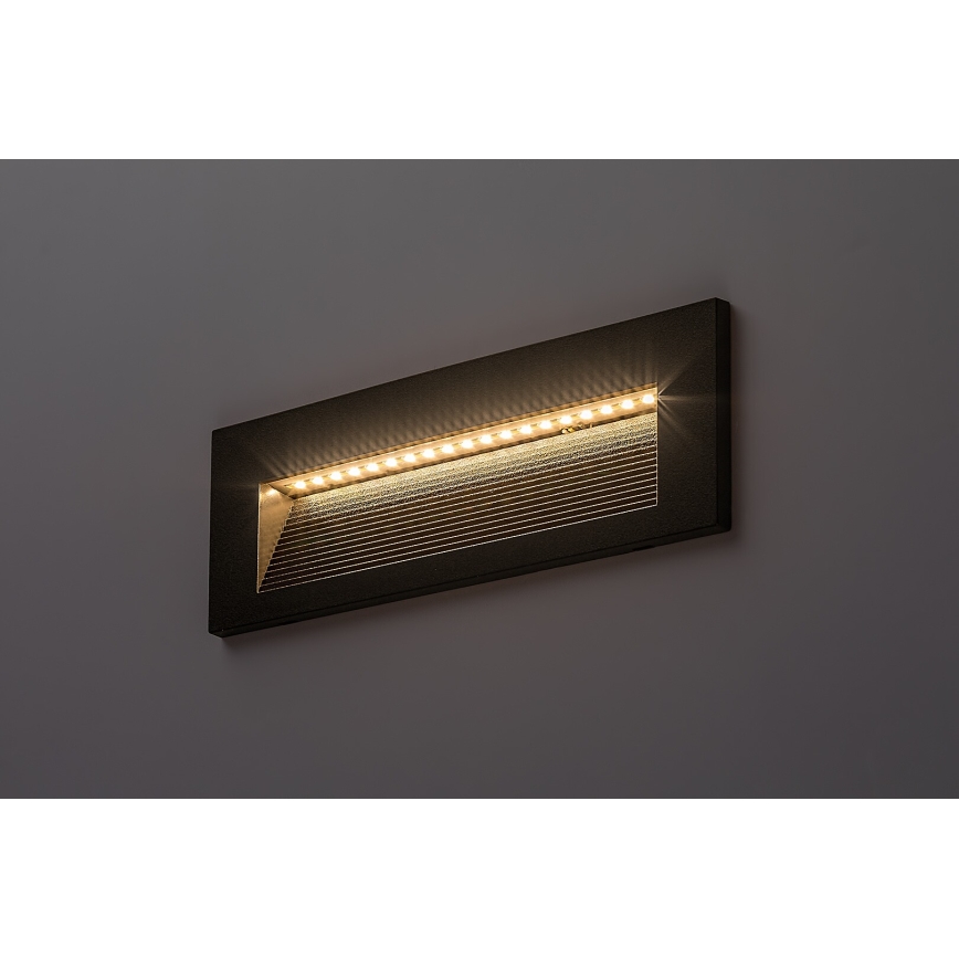 Rabalux - Aplica de perete LED pentru exterior, 6W, 230V, IP65, negru