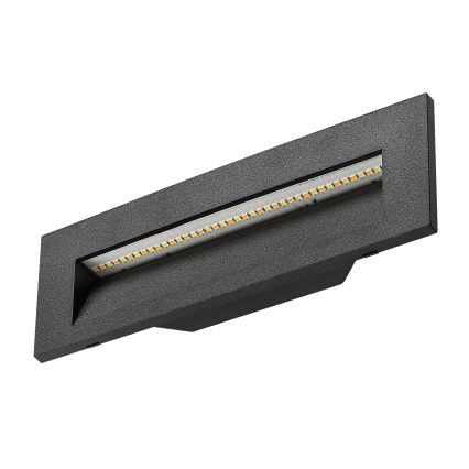 Rabalux - Aplica de perete LED pentru exterior, 6W, 230V, IP65, negru