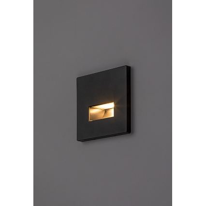 Rabalux - Aplica LED pentru scări LED/1W/230V 3000/4500/6500K neagră