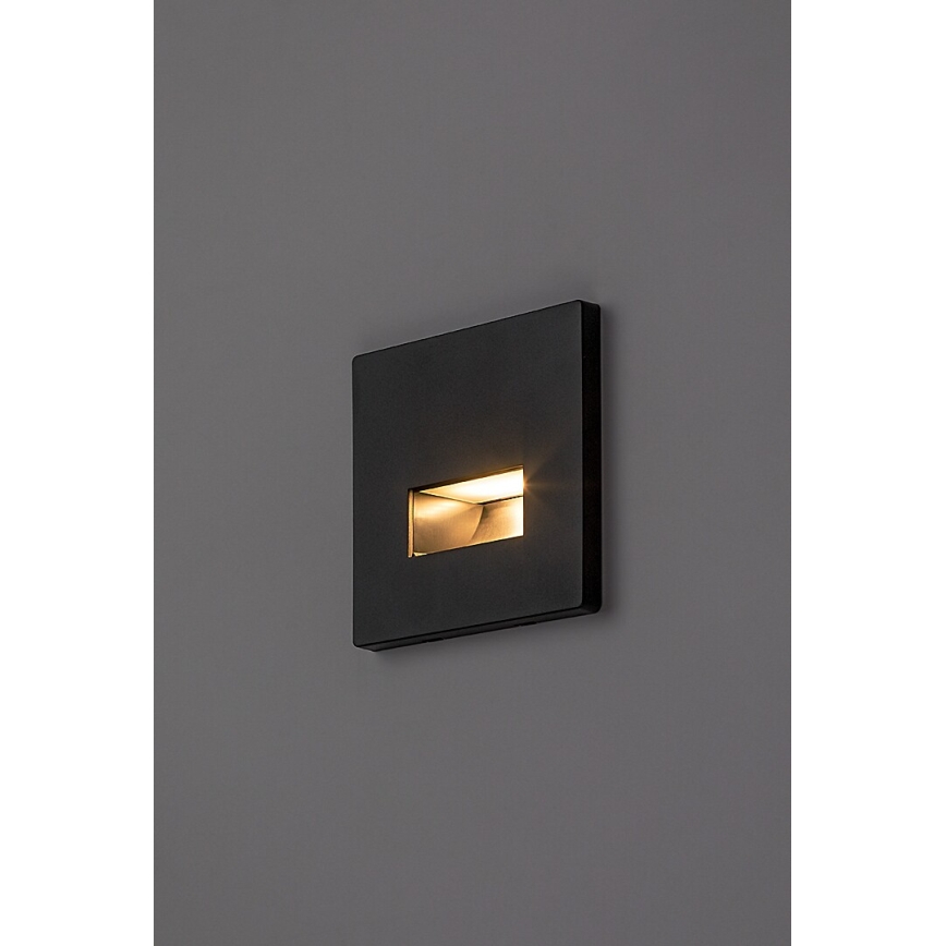 Rabalux - Aplică LED pentru scări LED/1W/230V 3000/4500/6500K neagră