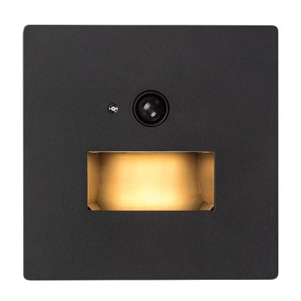 Rabalux - Lampă LED pentru scări cu senzor de mișcare și de amurg LED/1W/230V 3000/4500/6500K negru