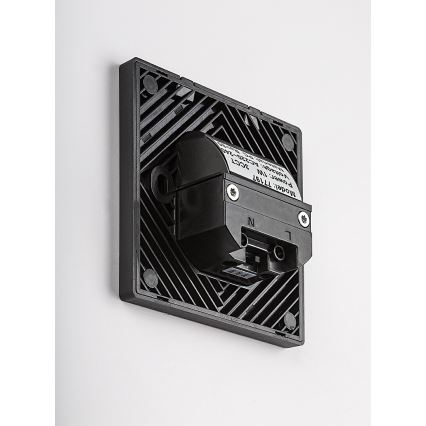 Rabalux - Lampă LED pentru scări cu senzor de mișcare și de amurg LED/1W/230V 3000/4500/6500K negru