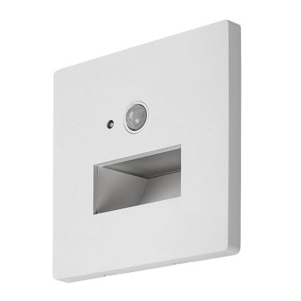 Rabalux - Aplică LED pentru scări cu senzor de mișcare și senzor crepuscular LED/1W/230V 3000/4500/6500K albă