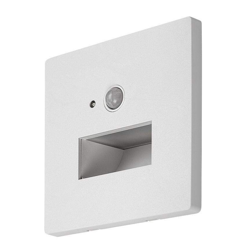 Rabalux - Aplică LED pentru scări cu senzor de mișcare și senzor crepuscular LED/1W/230V 3000/4500/6500K albă