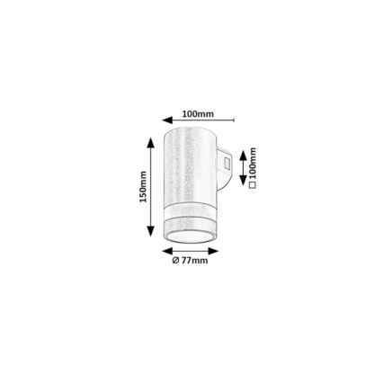 Rabalux - Aplica de perete LED pentru exterior, 9W, 230V, IP65, maro