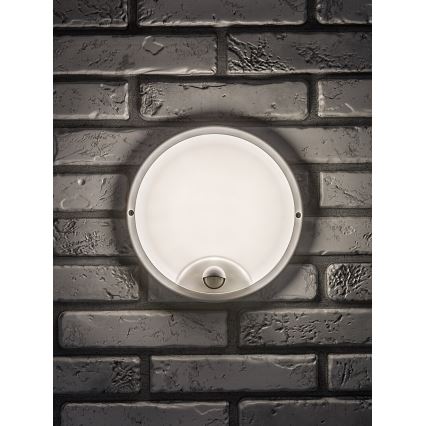 Rabalux - Aplica LED de perete pentru exterior cu senzor, 18W/230V, IP65, albă