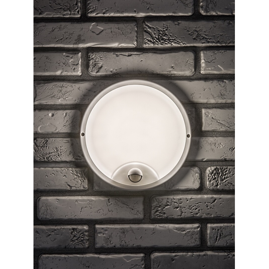 Rabalux - Aplica LED de perete pentru exterior cu senzor, 18W/230V, IP65, albă