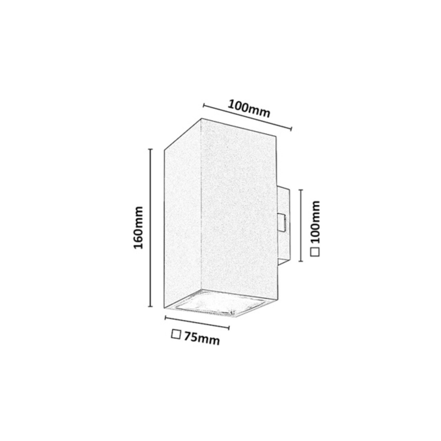 Rabalux - Aplică de perete pentru exterior LED/18W/230V 2700/4000/6500K IP65