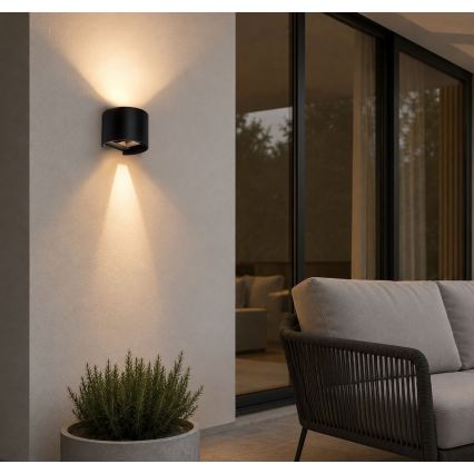 Rabalux - Aplică LED de perete pentru exterior LED/5W/230V 2700/4000/6500K IP54 neagră