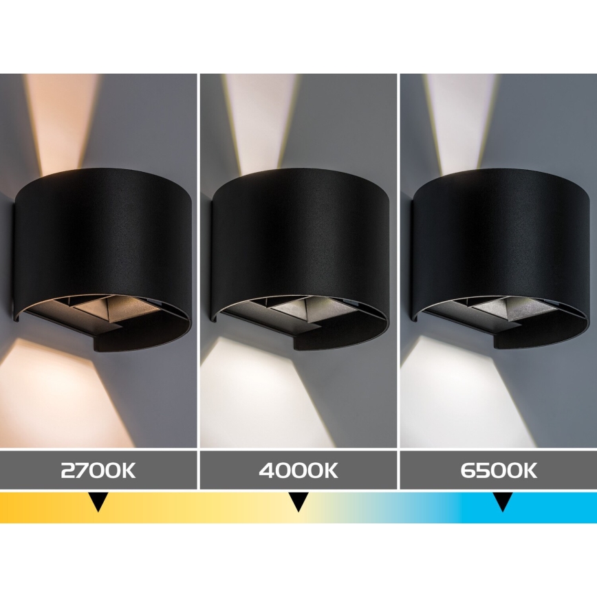 Rabalux - Aplică LED de perete pentru exterior LED/5W/230V 2700/4000/6500K IP54 neagră