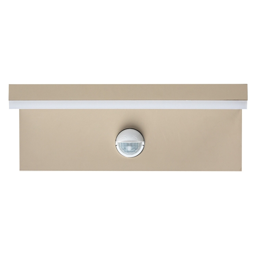 Rabalux - Aplică LED de exterior cu senzor, 9W/230V, IP54, bej