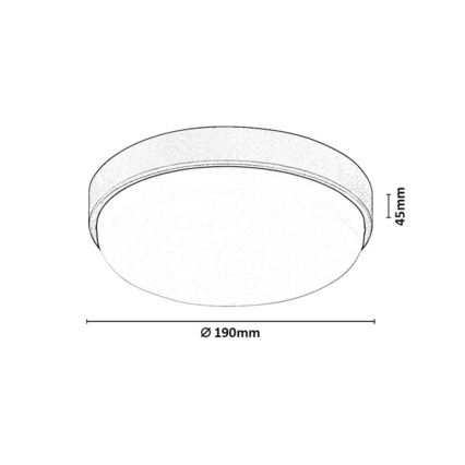 Rabalux - Plafonieră de exterior LED LED/14W/230V IP54 albă