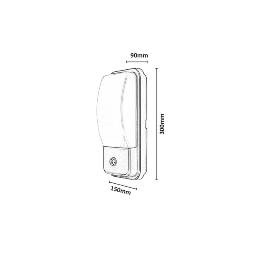 Rabalux - Aplică de exterior cu LED și senzor de mișcare LED/20W/230V IP65