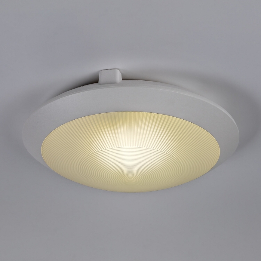Rabalux - Plafonieră pentru exterior cu senzor de mișcare, 1xE27/9W/230V, IP65, Ø 30 cm, albă