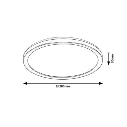 Rabalux - LED Plafonieră de exterior reglabilă LED/15W/230V Wi-Fi Tuya 2700-6500K IP44 + telecomandă