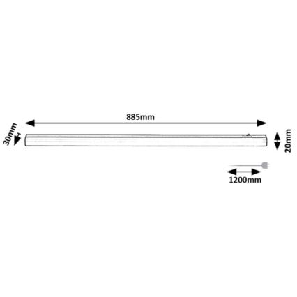 Rabalux - Lampă LED sub dulap LED/13W/230V 4000K 88 cm