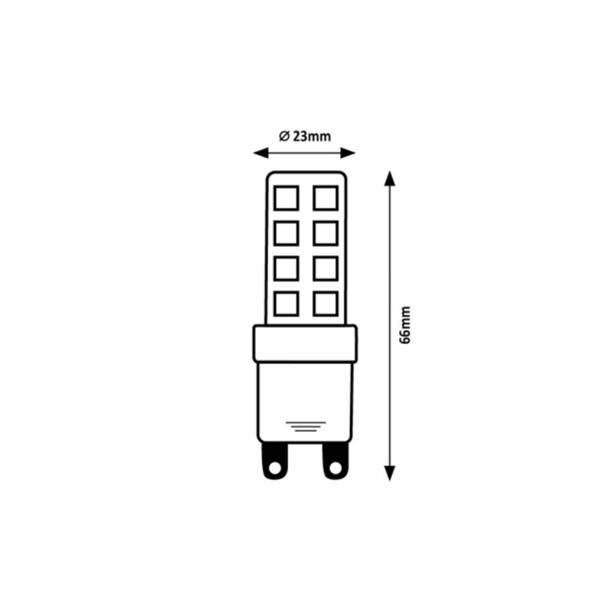 Rabalux - Bec LED SMD G9/9W/230V 3000K