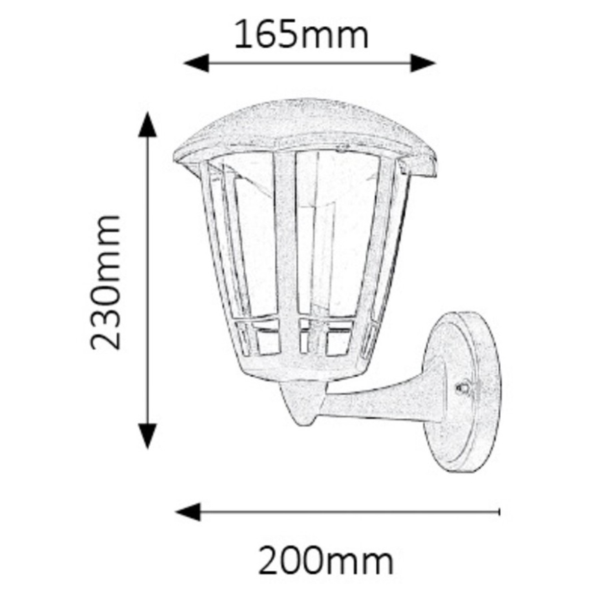 Rabalux - LED Aplică perete exterior LED/8W/230V IP44
