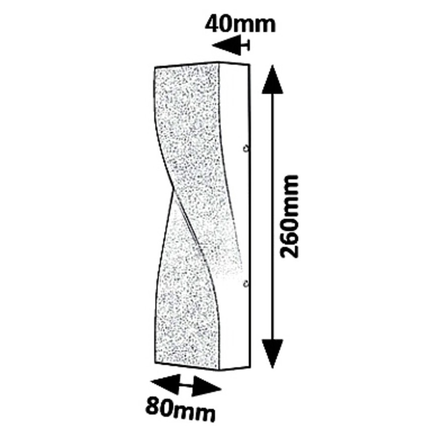 Rabalux 8154 - Aplică perete exterior LED FOLLINA LED/11W/230V IP65