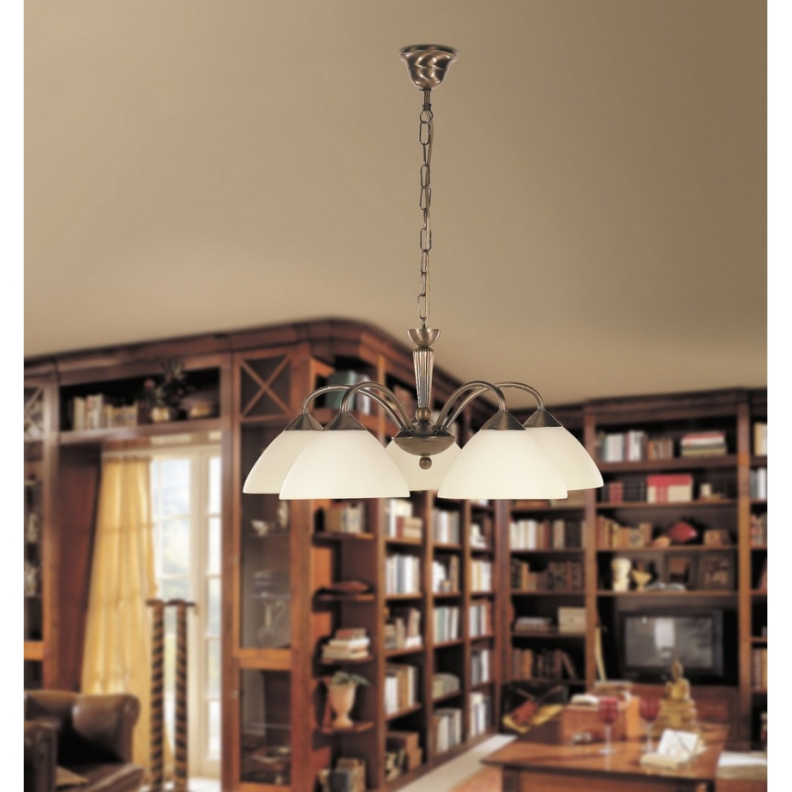 Rabalux - Lustra cu lant 5xE14/40W/230V