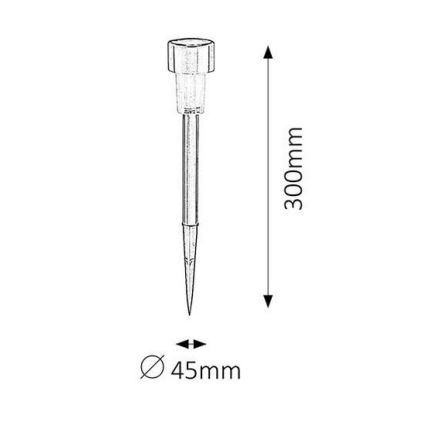 Rabalux - Lampă solară LED/0,1W/1xNi-MH 400 mAh IP44