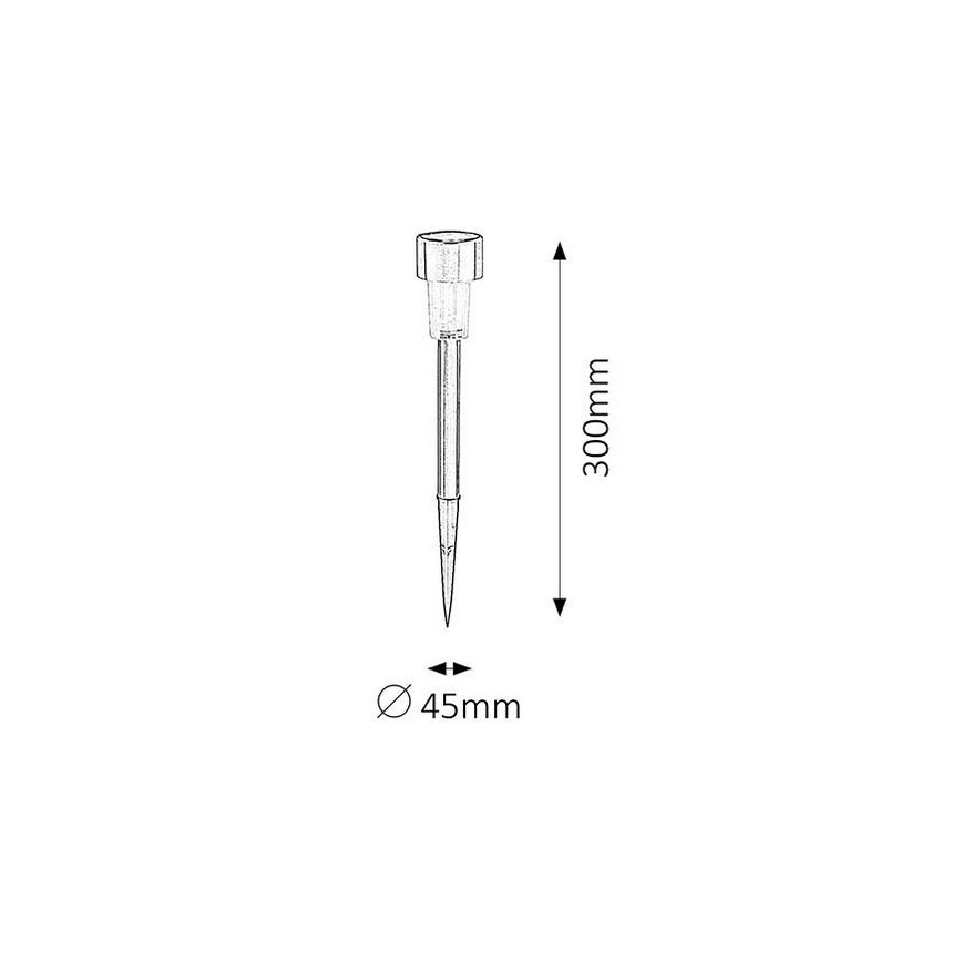 Rabalux - Lampă solară LED/0,1W/1xNi-MH 400 mAh IP44