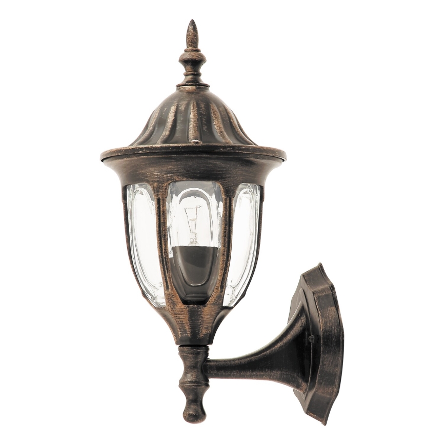 Rabalux - Aplică de perete pentru exterior 1xE27/60W/230V IP43 auriu/patină/negru