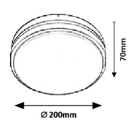 Rabalux 8847 - Aplică perete exterior LED HAMBURG LED/10W/230V IP44