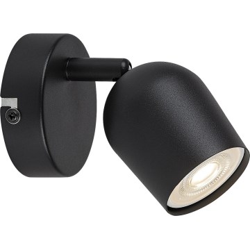 Rabalux - Aplica de perete cu spot 1xGU10/15W/230V, neagră