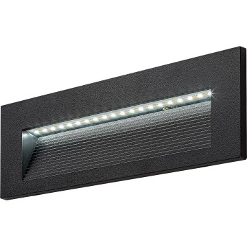 Rabalux - Aplica de perete LED pentru exterior, 6W, 230V, IP65, negru