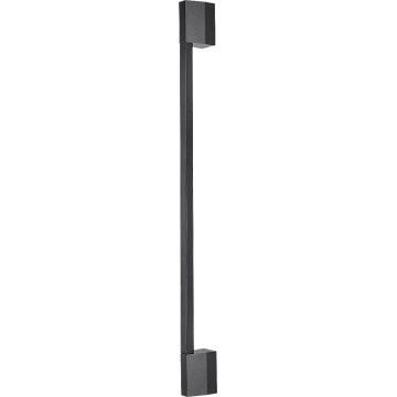 Rabalux - Aplica de perete LED pentru exterior, 8 W, 230 V, IP54, 59,5 cm, neagră