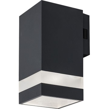 Rabalux - Aplica de perete LED pentru exterior, 9W, 230V, IP65, antracit