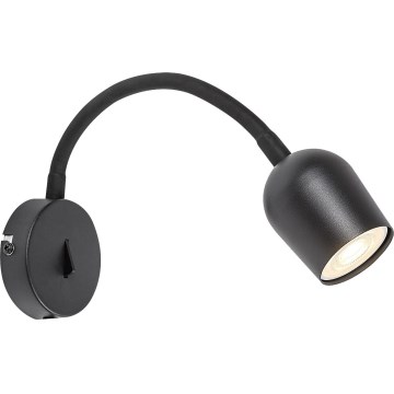 Rabalux - Aplică de perete tip spot 1x GU10/15W/230V, negru