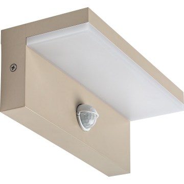 Rabalux - Aplică LED de exterior cu senzor, 9W/230V, IP54, bej