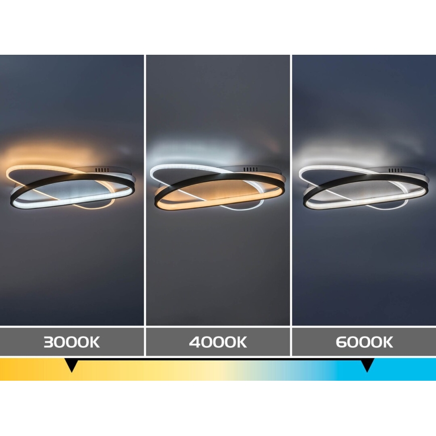 Rabalux - Plafonieră LED dimmabilă LED/57W/230V 3000-6000K 45x30,5 cm + telecomandă