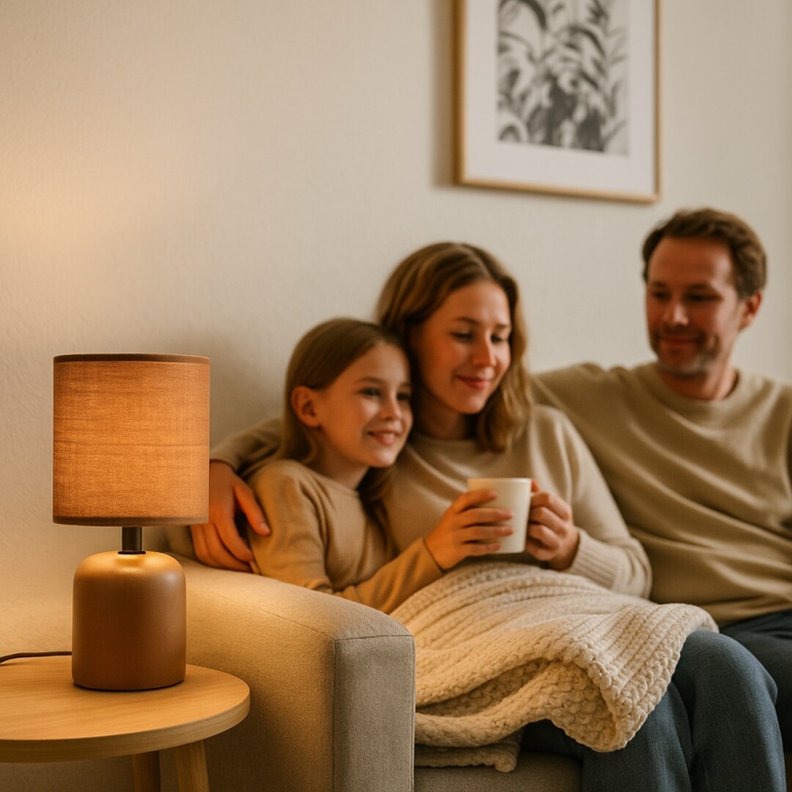 Lampă de masă Rabalux, 1xE14/40W/230V, maro