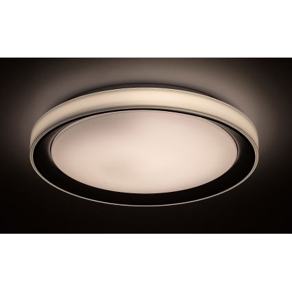 Rabalux - Plafonieră LED RGB dimabilă, 40W, 230V, 2700–6500K, Wi‑Fi Tuya, Ø 51 cm cu telecomandă inclusă