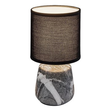 Rabalux - Lampă de masă 1xE14/40W/230V, neagră, decor marmură