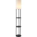 Rabalux - Lampă de podea cu polițe 1xE27/40W/230V, neagră
