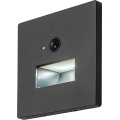 Rabalux - Lampă LED pentru scări cu senzor de mișcare și de amurg LED/1W/230V 3000/4500/6500K negru