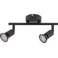 Rabalux - Lampă spot 2xGU10/25W/230V neagră