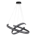 Rabalux - LED lustră reglabilă pe cablu LED/80W/230V 3000-6500K neagră + telecomandă