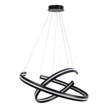 Rabalux - LED lustră reglabilă pe cablu LED/80W/230V 3000-6500K neagră + telecomandă