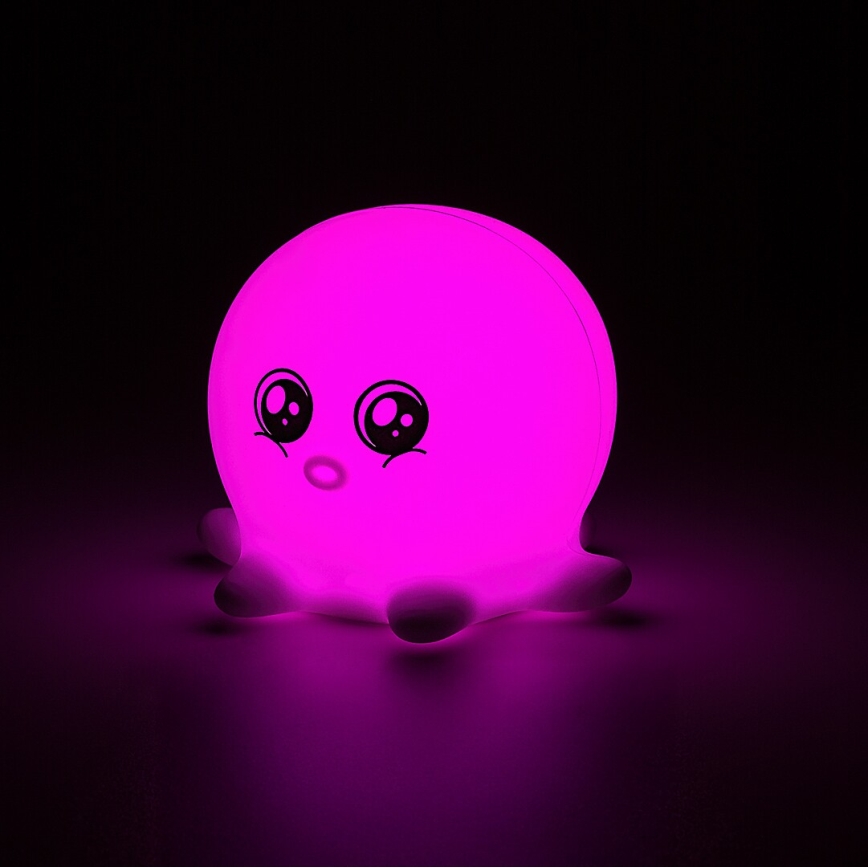 Rabalux - Lumină de veghe tactilă LED RGB LED/0,05W/1xCR2032 caracatiță