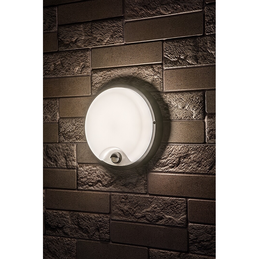 Rabalux - Aplică LED de exterior cu senzor LED/18W/230V IP65 neagră