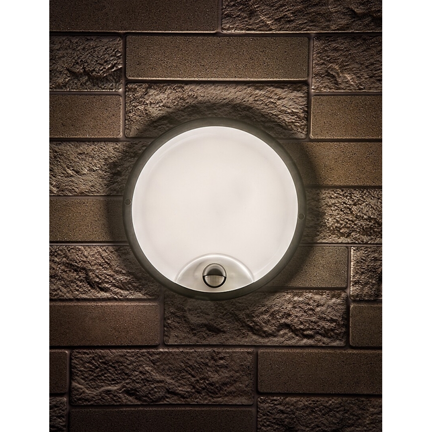 Rabalux - Aplică LED de exterior cu senzor LED/18W/230V IP65 neagră