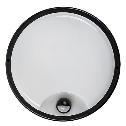 Rabalux - Aplică LED de exterior cu senzor LED/18W/230V IP65 neagră