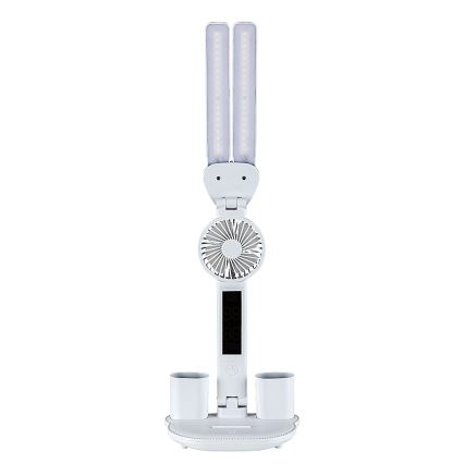 Rabalux - Lampă de birou LED reglabilă, cu ventilator și afișaj LED, 7W/5V, 3000/4000/6500K